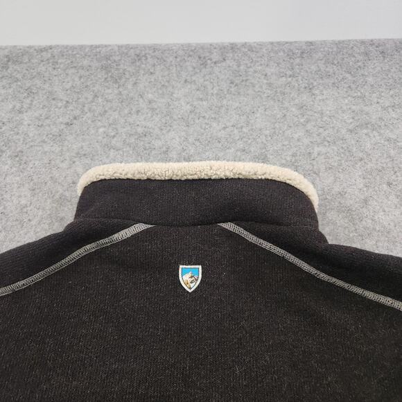 Kuhl Pullover Mens M Medium Europa 1/4 Zip Alfpaca Sherpa Fleece Sweater Jacket - Picture 11 of 12